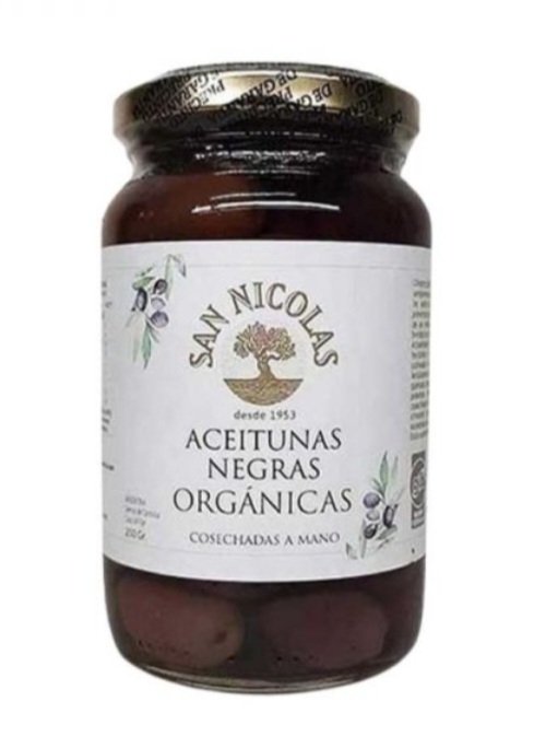 Imagen ilustrativa de Aceitunas Negras orgánicas "San Nicolas" 250g
