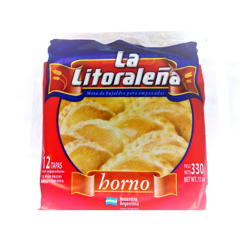 Imagen ilustrativa de Tapas para empanadas horno 330g x 12U "La Litoraleña"
