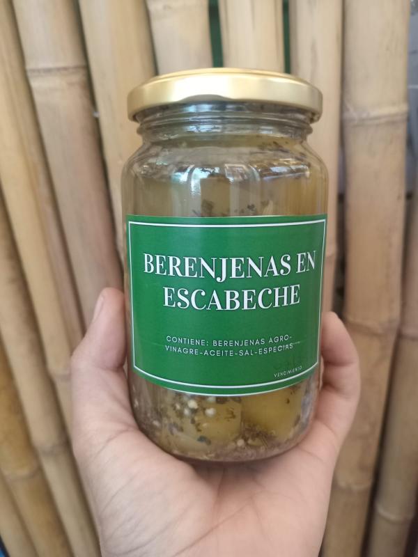 Imagen ilustrativa de Berenjenas en Escabeche Agro 360cc Sabores del Delta